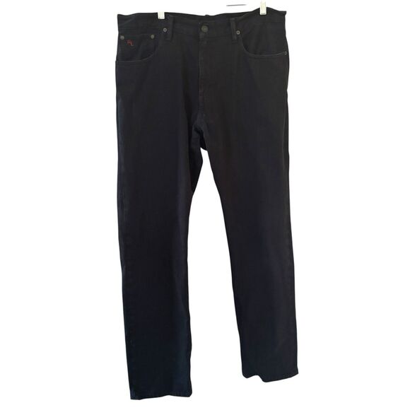 Polo Ralph Lauren Other - Polo Ralph Lauren Mens Hampton Jeans Black 36/34 Relaxed Straight Stretch Flex